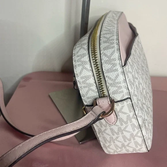 Authentic Michael Kors Purse  #049NC Jet Set Large Logo Crossbody Bag - Picture 6 of 14